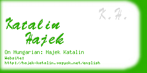 katalin hajek business card
